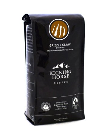 Kicking Horse Coffee Grizzly Claw Whole Bean Coffee 10 oz