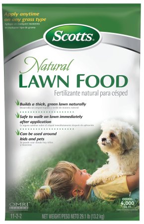 Scotts Natural Lawn Food - 4,000-sq ft (Natural Lawn Fertilizer) (Not Sold in CT,MD,ME,MN,NJ,NY,WA,WI)