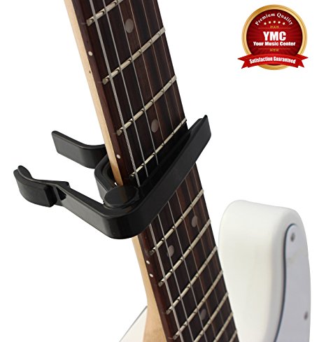 YMC Single-handed Guitar Capo Quick Change for Electric or Acoustic 6-String Guitar - Black