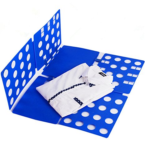 Yofit Clothes Folder Board T-shirt Folding Board Adjustable Laundry Folder Blue