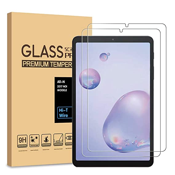[2-Pack] PULEN for Samsung Galaxy Tab A 8.4 2020 Screen Protector T307/T307U,HD Clear Anti-scratch Bubble Free 9H Hardness Tempered Glass