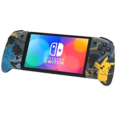 Nintendo Switch Split Pad Pro (Pikachu & Lucario) - Ergonomic Controller for Handheld Mode - Officially Licensed by Nintendo & Pokémon