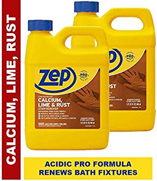 Zep CLR Calcium, Lime and Rust Remover 32 ounce ZUCAL (Pack of 2) - Formula Preferred by Professionals