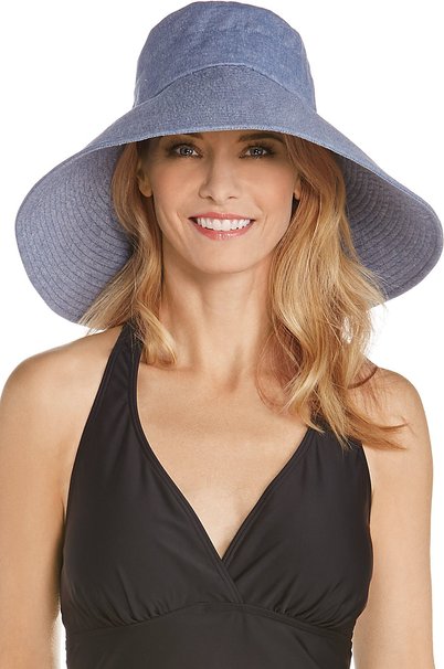 Coolibar UPF 50  Women's Beach Hat - Sun Protective