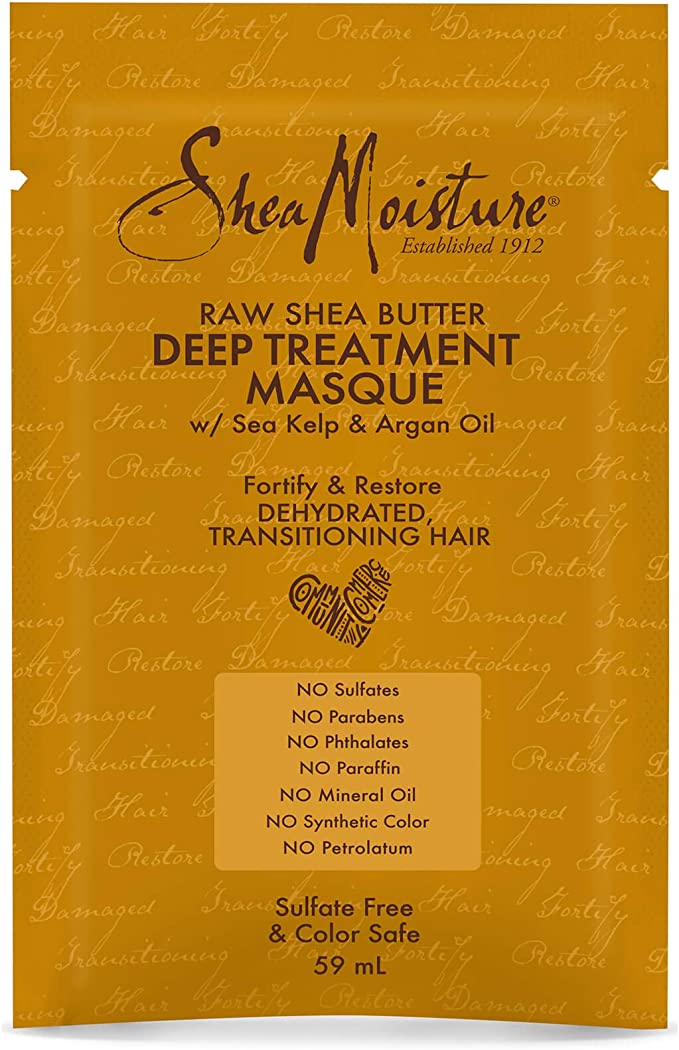 SHEA MOISTURE Raw Shea Butter Treatment Masque Sachet 59Ml, Gold