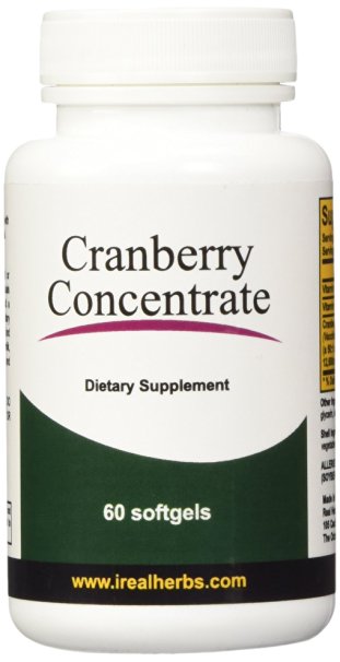 Cranberry Concentrate X 60 Softgel - (50:1 Concentration) Equivalent to 12,600mg of Fresh Cranberries. Fortified with Vitamin C and E, Better Alternative to Regular Cranberry Pills/Tablets. Support Relief of Urinary Tract Infection (UTI)