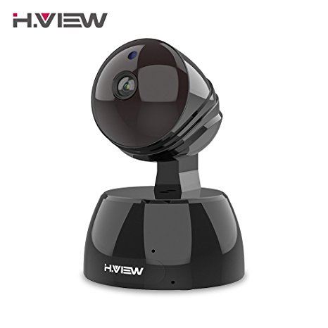 H.View 1080P IP Camera with 2 -Way Audio 2.0MP Home Security Camera Wifi Baby Monitor PTZ Camera Support 64G TF Card Storage (SD Card not Included)