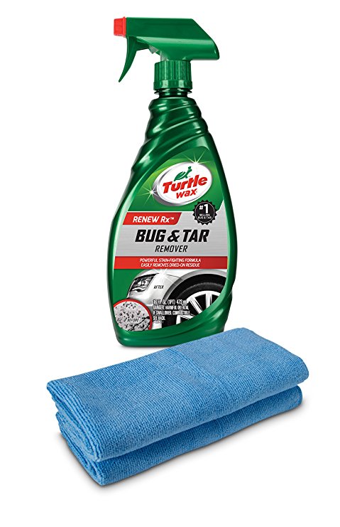 Turtle Wax T520A Bug & Tar Remover with 2 Microfiber Towels