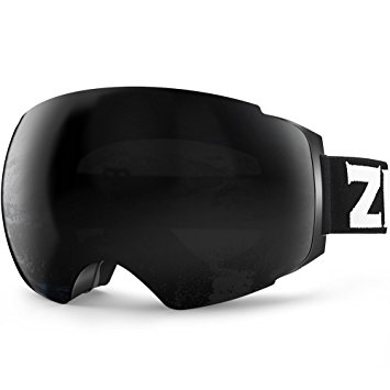 ZIONOR Lagopus X4 Ski Snowboard Goggles Anti-fog Magnet Lens-swapping Tech 100% UV400 Protection Smooth Air-flow Panoramic View Adjustable Strap for Skiing Snowboarding Unisex