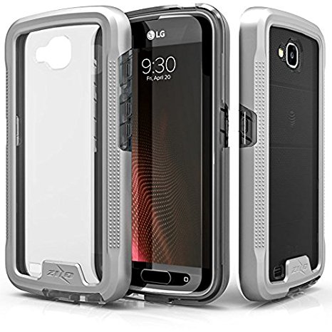 LG X Venture Case, Zizo [ION Series] with FREE [Glass Screen Protector] Transparent Clear [Military Grade Drop Tested] - LG X Calibur LV9