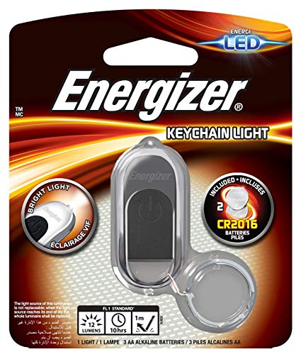 Energizer Keyring Torch with 2 x CR2016 Batteries Included