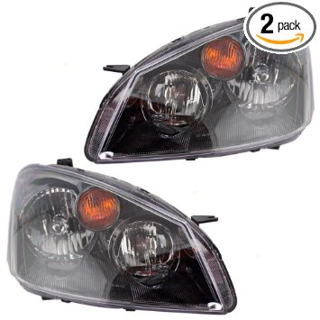 Driver and Passenger Halogen Headlights Headlamps Replacement for Nissan 26060ZB525 26010ZB525