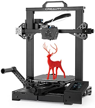 Official Creality CR6 SE 3D Printer Leveling-Free with Silent Motherboard, Meanwell Power Supply, Touch Screen,Tempered Glass Plate and Dual Z-axis Print Size 235 x 235 x 250 mm