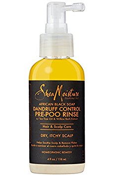 SheaMoisture African Black Soap Dandruff Control Pre-Poo Rinse, 4 Ounce