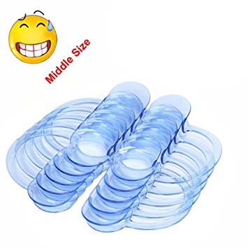Leoy88 10pc C-Shape Mouth Opener Adapter for Whitening Intraoral and Speak Game Blue M