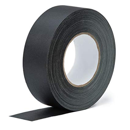 Real Premium Gaffer Tape Black 2 Inch x 30 Yards Heavy Duty Gaffer's Tape Main Stage Gaff for Pro Photography, Filming Backdrop,Book Binding Repair, Easy to Tear Non-Reflective No Sticky Residue.