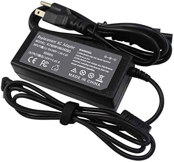 19V 3.42A AC Charger for Acer Chromebook C720 C720P C731 C738T C740 C910 CB3-111 CB3-131 CB3-431 CB3-531 CB3-532 CB3-111-C670 CB3-431-C5FM CB5-571 A13-045N2A PA-1450-26 PA-1650-80 - 1 Year Warranty