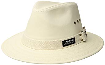 Panama Jack Original Canvas Safari Hat, 2 1/2" Brim, UPF 50  Sun Protection