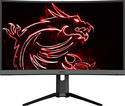 MSI Non-Glare with Narrow Bezel 240Hz 1ms Height Adjustment 1500R Curvature AMD FreeSync HDMI/DP/USB HDR Ready 1920 x 1080 FHD 27” Gaming Monitor (Optix MAG272CRX), Black