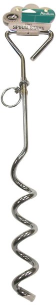 Pet Champion Metal Sprial Tie Out Stake 18-Inch