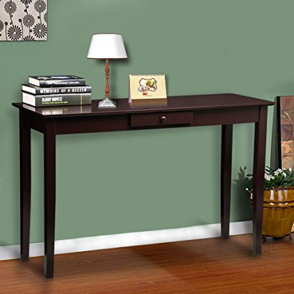 Yaheetech Wood Console Table Hall Table with One Drawer Living Room Entryway Furniture