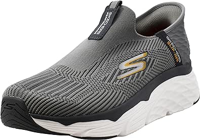 Skechers Men's Max Cushioning Slip-ins-Athletic Slip-on Running Walking Shoes with Memory Foam Sneaker