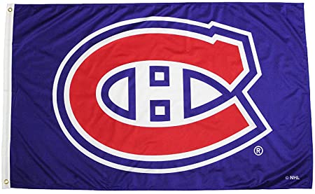 Montreal Canadiens NHL Hockey Logo Large 3X5Ft Flag Banner.Blue Background