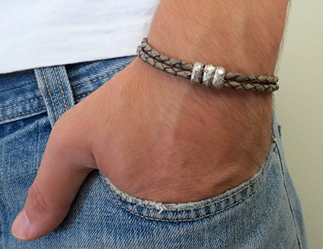 Men's Bracelet - Men's Cuff Bracelet - Men's Beaded Bracelet - Men's Leather Bracelet - Men's Jewelry - Guys Jewelry - Guys Bracelet - Jewelry For Men - Bracelets For Men - Male Jewelry