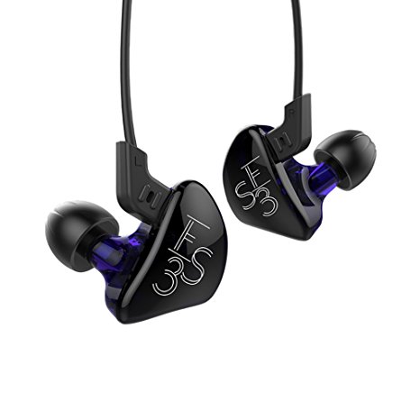 KZ ES3 Dynamic Hybrid Dual Driver In Ear Headphones (Purple without Mic)