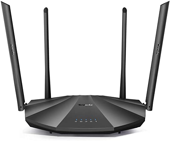 Tenda AC2100 Smart WiFi Router AC19 - Dual Band Gigabit Wireless (up to 2033 Mbps) Internet Router for Home | 4 LAN Ports 1 USB Port | 4X4 MU-MIMO Technology | Parental Control Compatible with Alexa