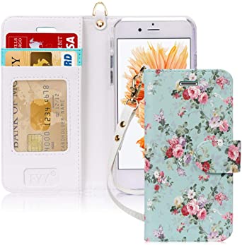 iPhone 6 Case, iPhone 6S Case, FYY [RFID Blocking Wallet] 100% Handmade Wallet Case Stand Cover Credit Card Protector for iPhone 6/6S Pattern 27