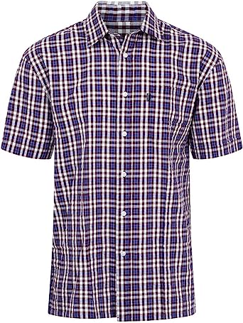 Champion Mens Tattersall Country Casual Short Sleeve Shirt