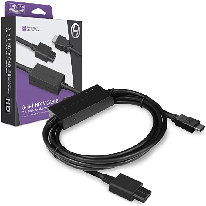 Hyperkin 3-in-1 HDTV Cable for GameCube/ N64/ SNES