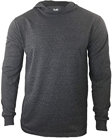 Men Construction Long Sleeve Work T Shirts with Hood