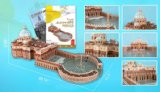 St Peters Basilica with Book 144 Piece 3D Jigsaw Puzzle Made by 3D-Puzzle