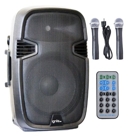 Ignite 15" Pro Series Speaker DJ / PA System Rechargeable Battery / Bluetooth Connectivity 2000W Peak Power