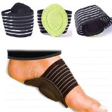 KeyZone New 2pcs Cushioned Arch Supports Relief for Achy Feet Foot Health Tips