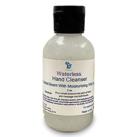 Waterless (No Water Needed for Rinsing) Hand Cleanser (Unscented)