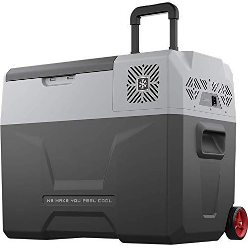 Alpicool CX40 Portable Refrigerator 42 Quart(40 Liter) with Trolley Mini Fridge Freezer for Driving, Travel, Fishing, Outdoor -12/24V DC