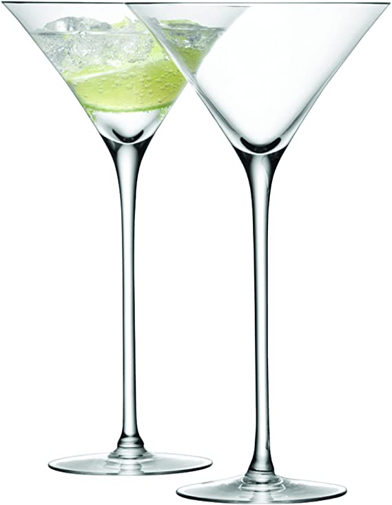 LSA International BR08 Bar Cocktail Glass 275ml Clear x 2