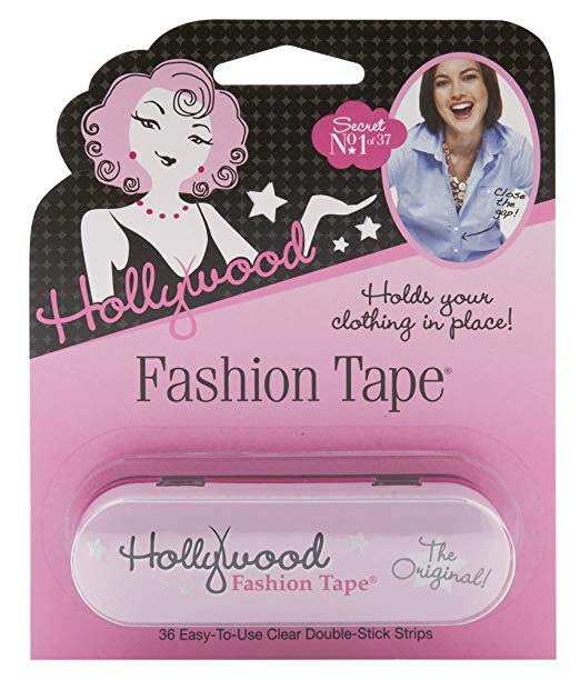 Hollywood Fashion Secrets Medical Quality Double-Stick Apparel Tape, 36 strips Tin