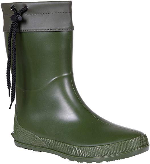 Asgard Women's Mid Calf Rain Boots Collar Gardening Boots Ultra Lightweight Portable Garden Shoes