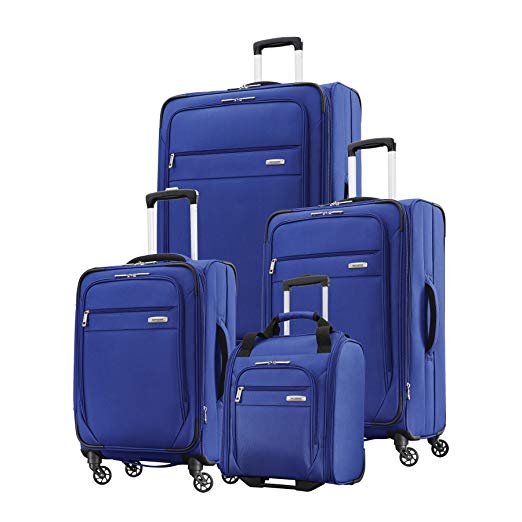 Samsonite Advena 4-Piece Set (Underseater, 20", 25", 29" Spinners) (Cobalt Blue)