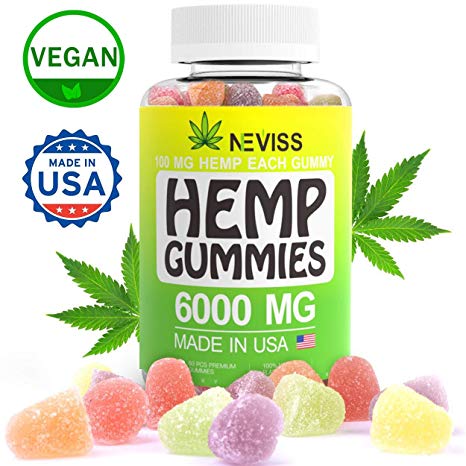Premium Hémp Gummies 6000 MG - Hémp Oil Gummies for Pain Anxiety & Stress Relief - Natural Organic Pure Hémp Extract Gummies for Sleep & Calm, Mood & Immune Support- Omega 3,6,9 - Made in USA