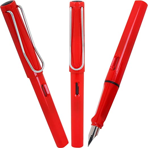 Oculus� Trendsetter 0418 Red Fountain Pen Fitted with Germany made Components.