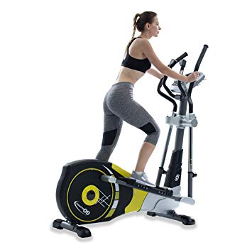 V-450X Standard Stride 18” Programmable Elliptical Exercise Cross Trainer with Adjustable Arms and Pedals and HRC Control Program for Cardio Fitness Strength Conditioning Workout at Home or Gym