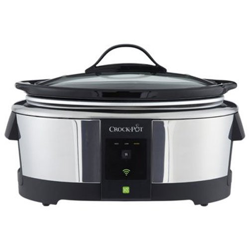 Crock-Pot SCCPWM600-V2 Wemo Smart Wifi-Enabled Slow Cooker, 6-Quart, Stainless Steel