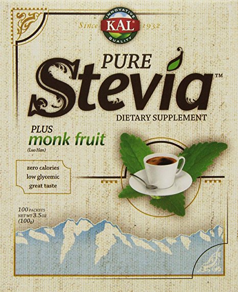Pure Stevia Extract Plus Luo Han Powder - 100 Packets