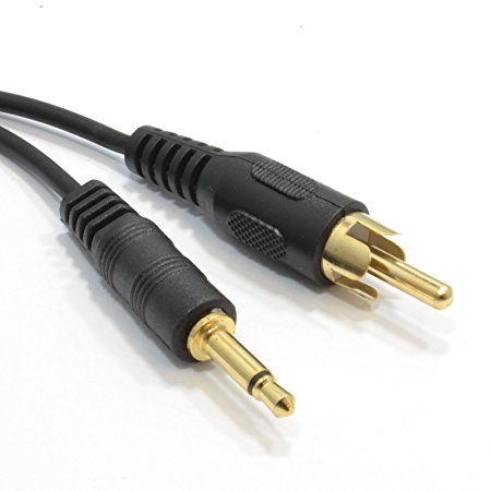 kenable 3.5mm Mono Jack Plug To Single RCA Phono Plug Cable 1.2m (~4 feet)