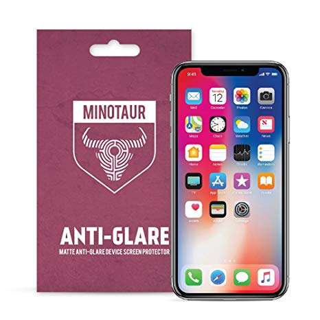 Apple iPhone X (iPhone 10) Screen Protector Pack, Matte Anti Glare by Minotaur (6 Screen Protectors)